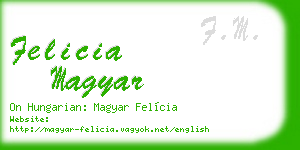 felicia magyar business card