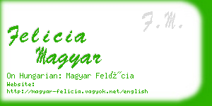 felicia magyar business card